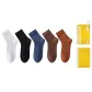 [5 Pack]White+Black+Dark Blue+Brown+Red Brown