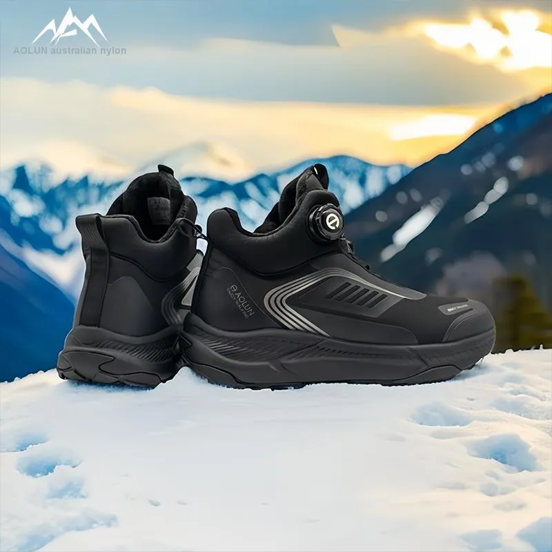 Auron Mid Top Hiking/Trekking Shoes Men's Black-1
