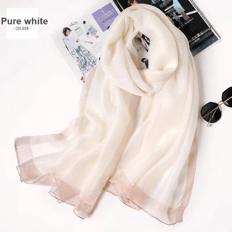 Hang Silk Road 100% Mulberry Silk Silk Scarves Women's Red-14