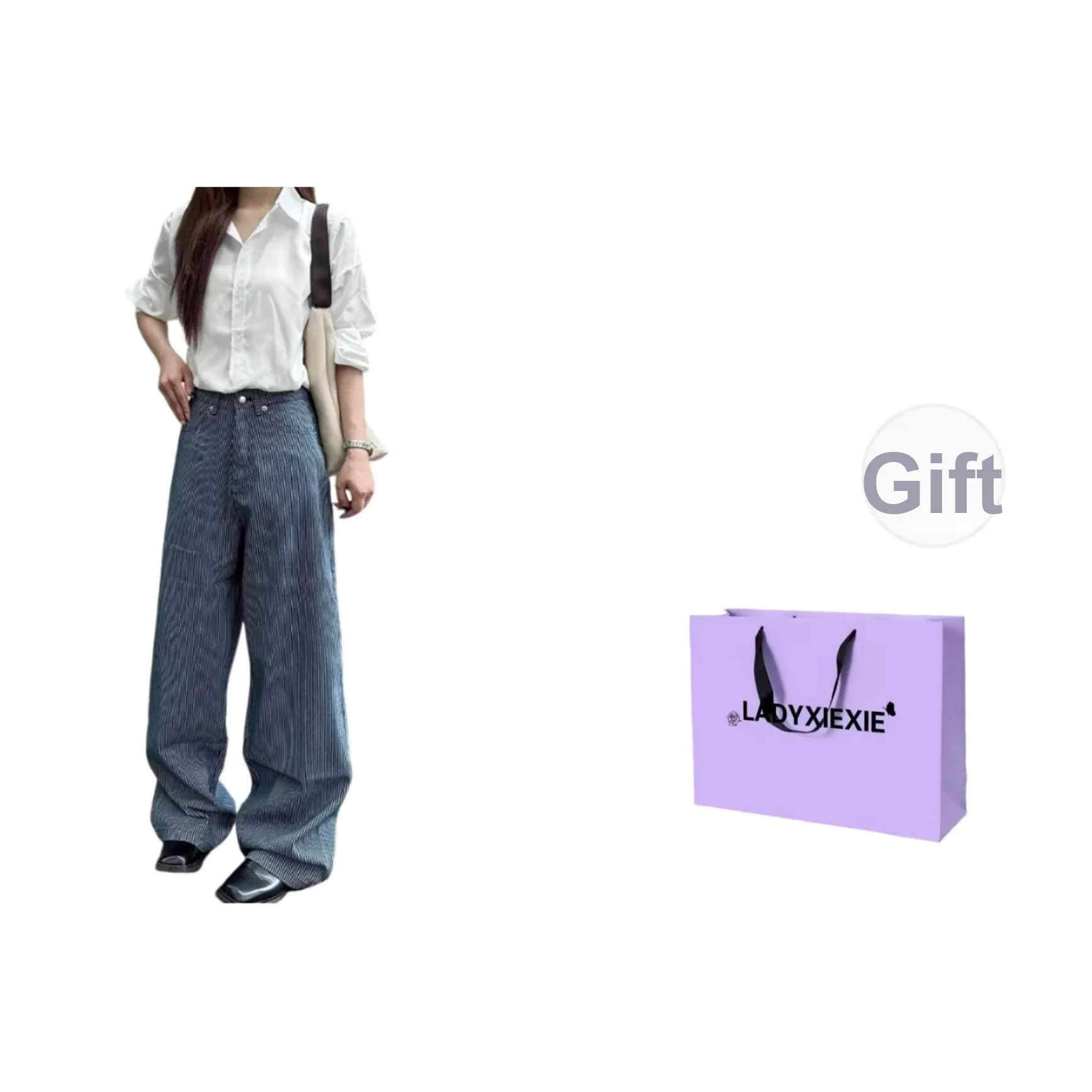 LADYXIEXIE Blue Women's Jeans LADYXIEXIE Синий Женские Джинсы