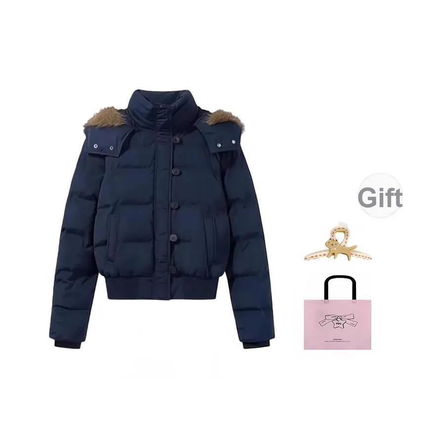 EVPGB Темно-синий женский пуховик