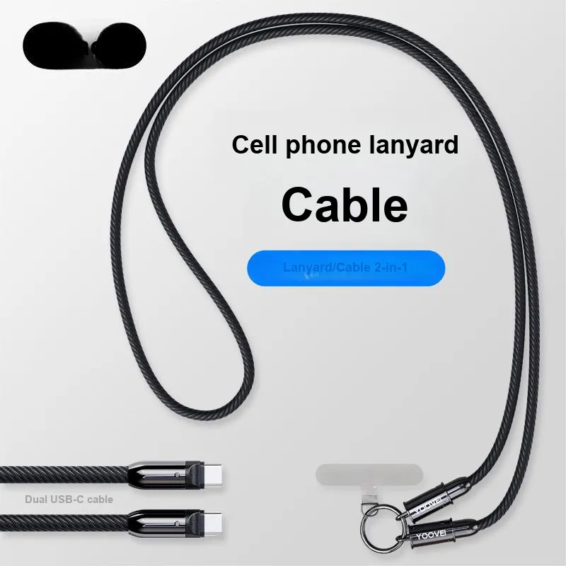 YOOVEI 1.2m Type c To Type c Lanyard Style Cable-1