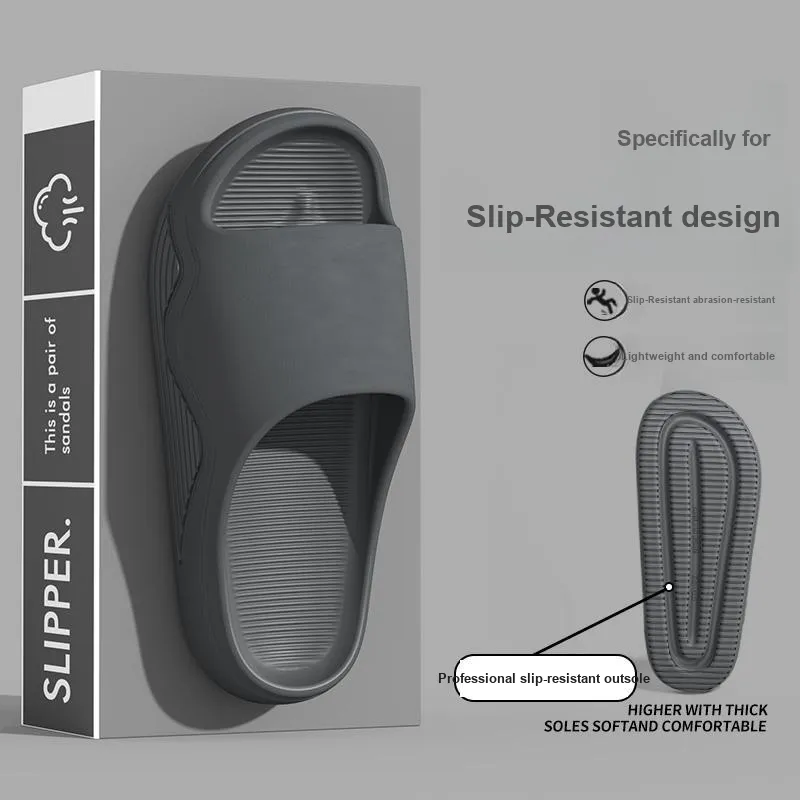Foot Recreation Summer Indoor Home Use Slip Resistant Bathroom Bathing Eva Slippers, Unisex, Slippers-3