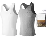 100% cotton 2 Pack (White+Heather Gray) Premium Shopping Bag