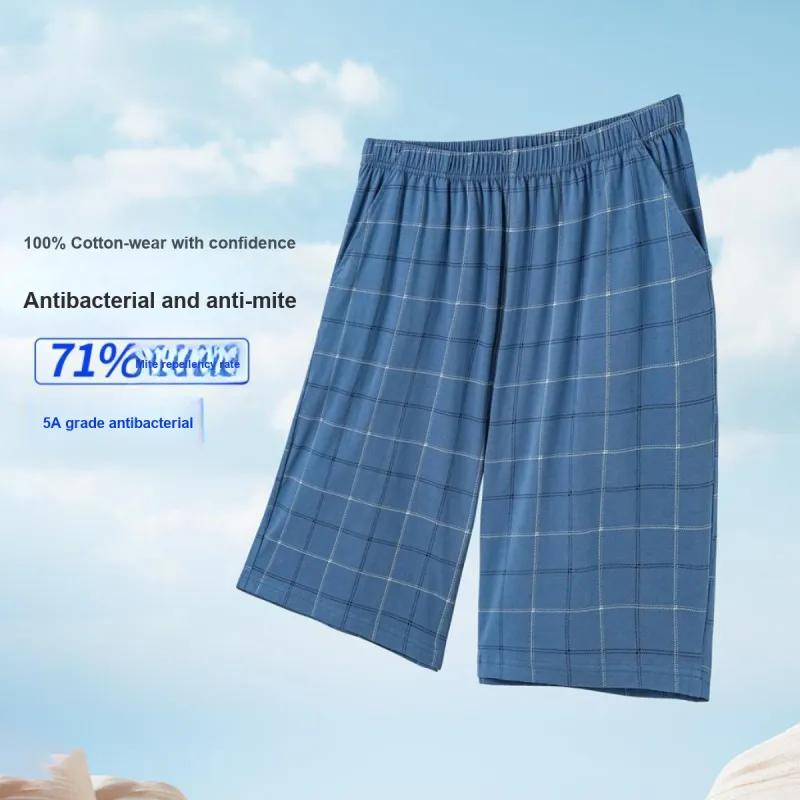 FARO Pajama Pants Men's Blue Plaid-2