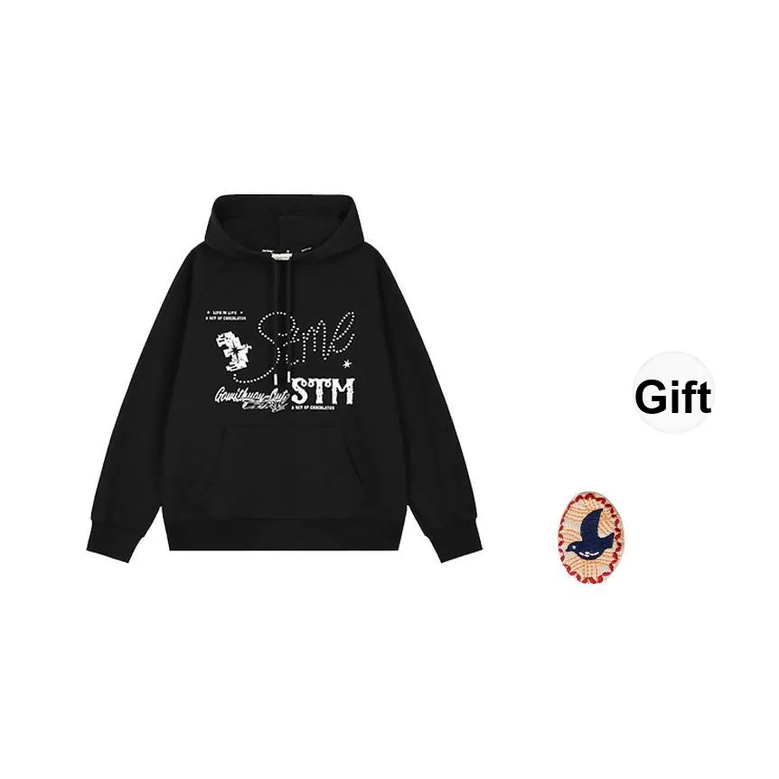 Saotome Черный С подарками Значок Женские Свитшоты