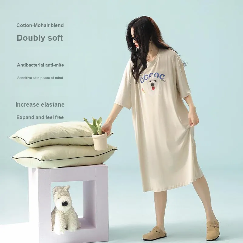 PBENO PD Nightgown Women's Beige Yellow-2