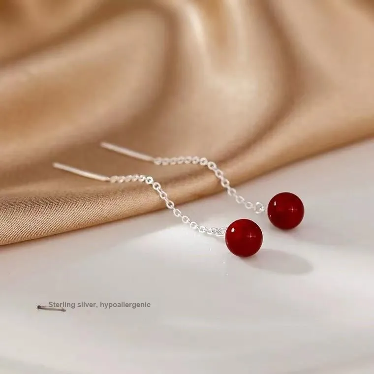 AILI S925 Silver Chinese Style Elegant Earlobe Stretching Women's-4