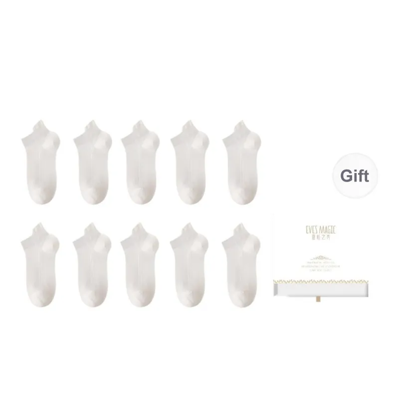 XIA.WA.ZHI.XIU Ankle Socks Women's Box 10 Pack-12