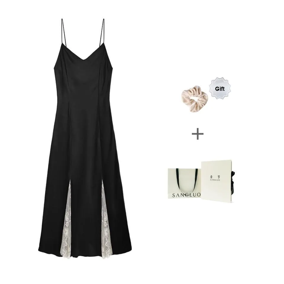 Sangluo Nightgown Women's Black