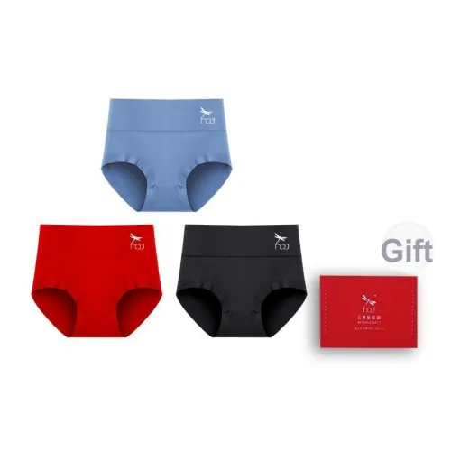 RED DRAGONFLY Хлопковые трусы женские 3 штуки набор в подарочной коробке