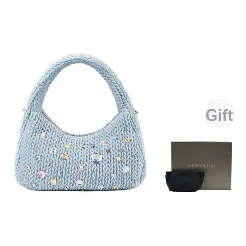 URANOLITH Велюр Облачная Сумка Сумка через плечо Сумка Большая Женская Туманно-синий Вишневый цветок Розовый Миндальный Желтый