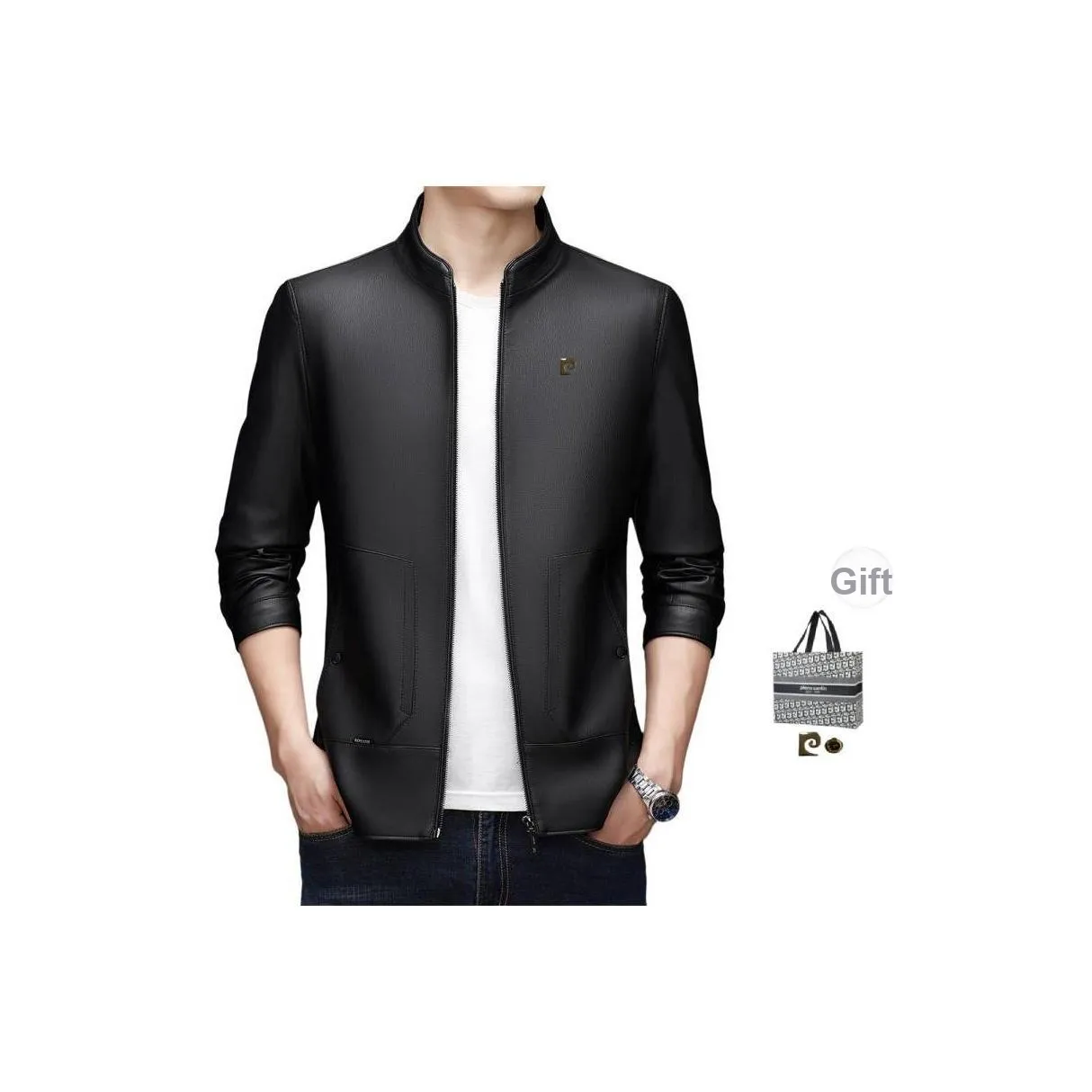 PIERRE CARDIN Кожа Куртка Мужская