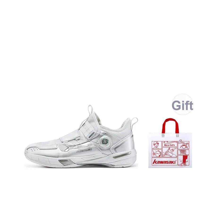 Kawasaki Traverse 2.0 Badminton Shoes Unisex Mid top Silver Blue White