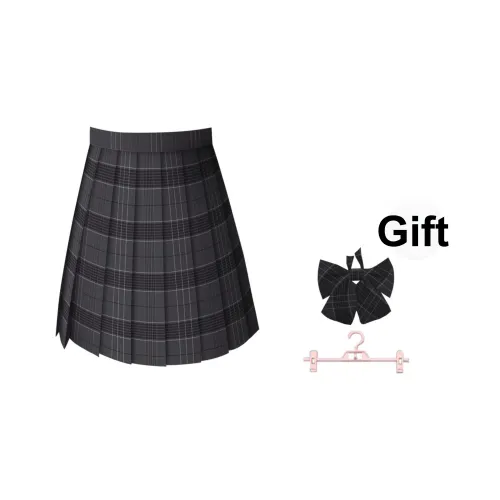 SHENBEI JK Повседневные короткие юбки Женские Черный