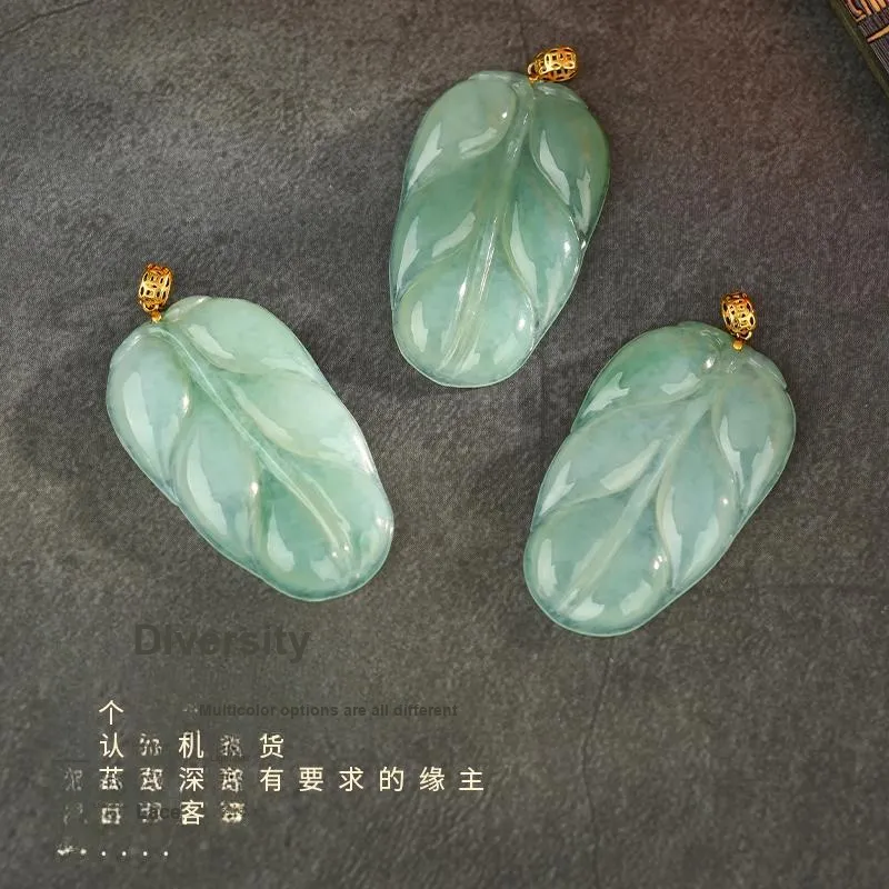 XIAOLIUJADE Ice Glutinous Jadeite Necklaces Unisex-3