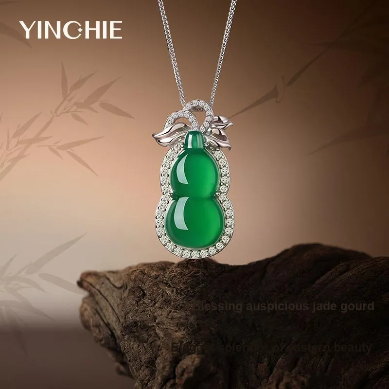 YINCHIE Chalcedony Necklaces Women's-1