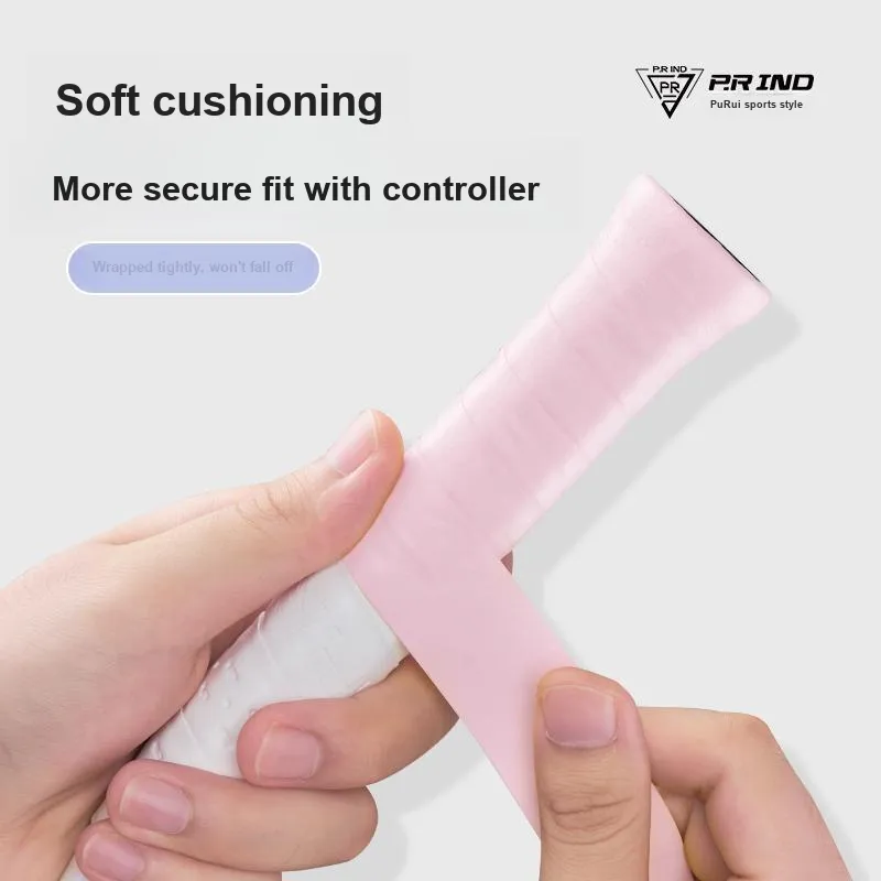 P.R IND Badminton Grip Tape Pink PU Thin-4