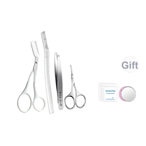 PLYS Safety Eyebrow Trimmer Make up Tools Four Piece Set