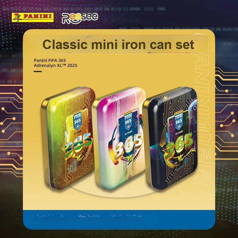 PANINI FIFA 365 Classic Mini Iron Can Set Sports Cards Whole Can-1