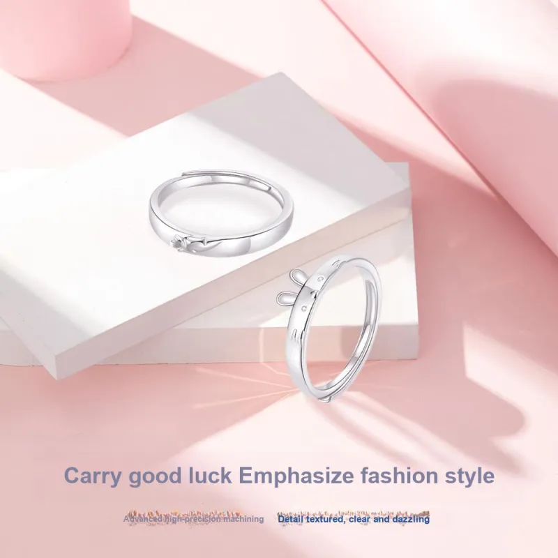 NUSQ Sterling Silver Rings Unisex-1