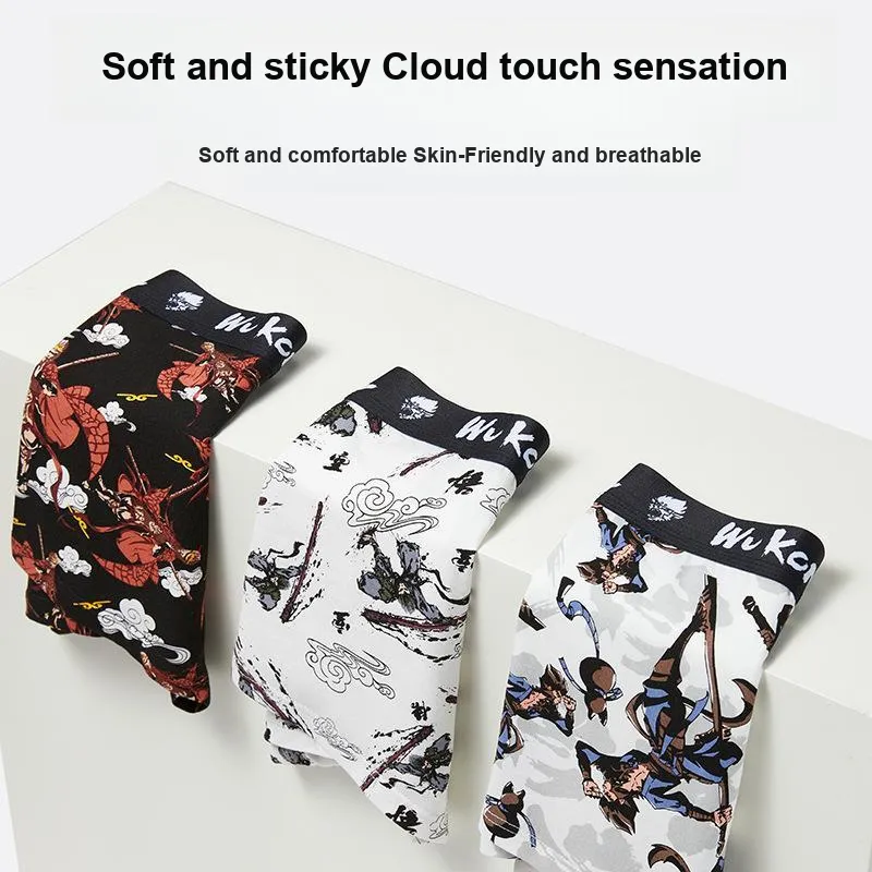 Qiao Ni Tong Underpants Men's 3 Pack-3