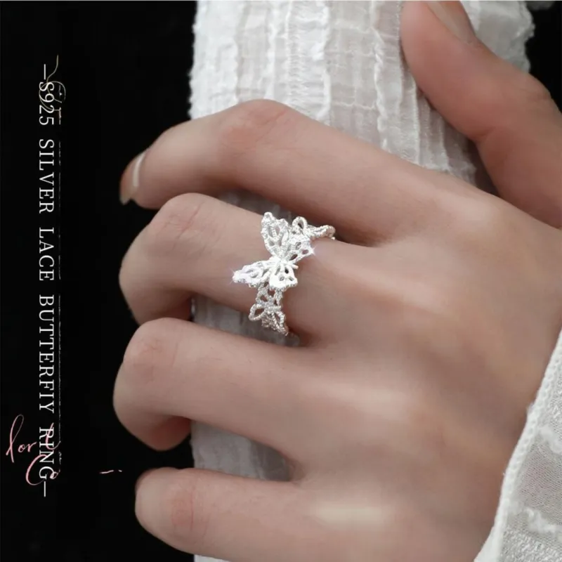 Lang Wind S925 Silver Rings Women's-1