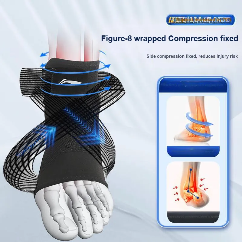 LiNing Ankle Braces Soccer Basketball Running Cycling Unisex Polyamide Elastane-3
