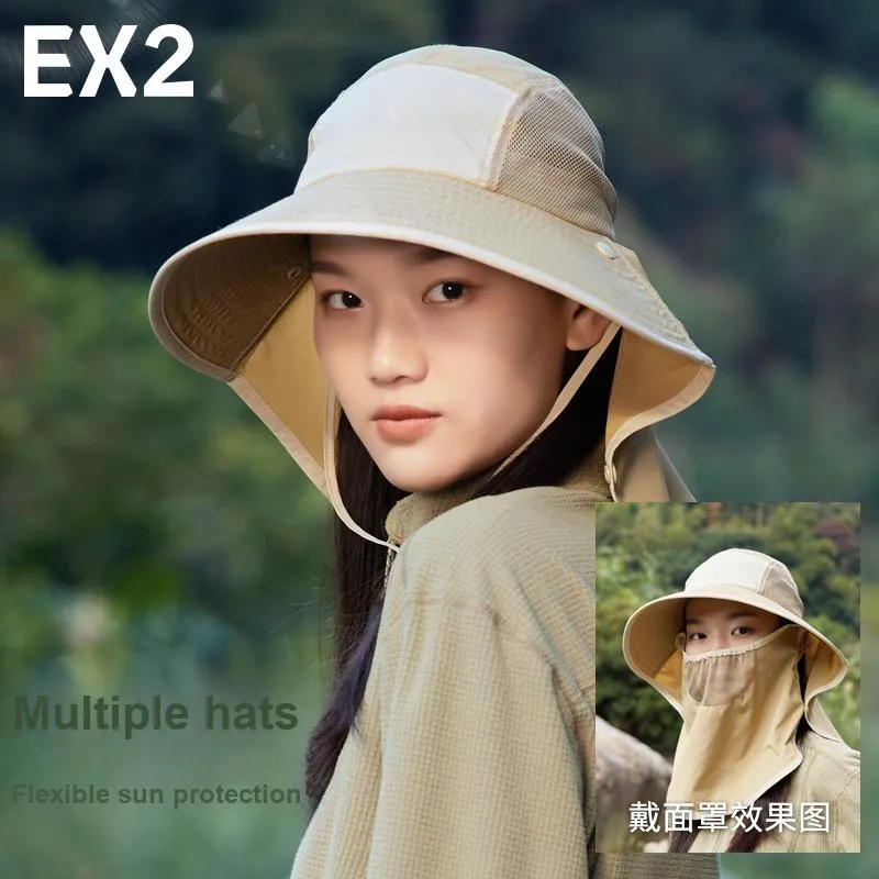 EX2 YIHAISHI Polyester Large Brim Hat Unisex Multicolor-4
