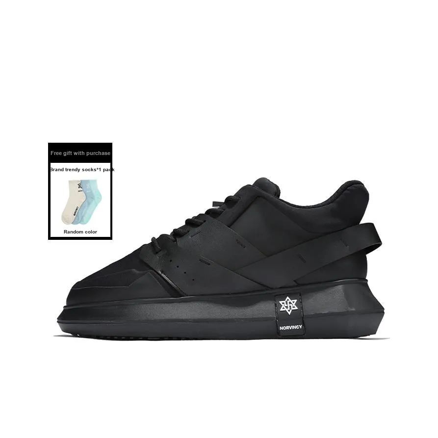 NORVINCY Stylish Skateboarding Shoes Unisex Black