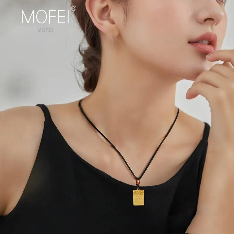 Mofei S925 Silver Necklaces Unisex-2