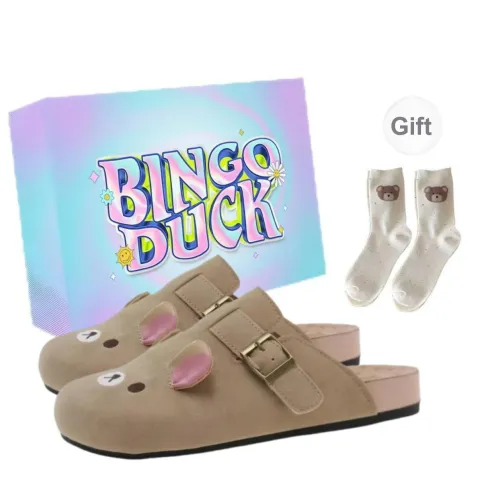BINGO DUCK Odor Resistant Wrap toe Slippers Women's