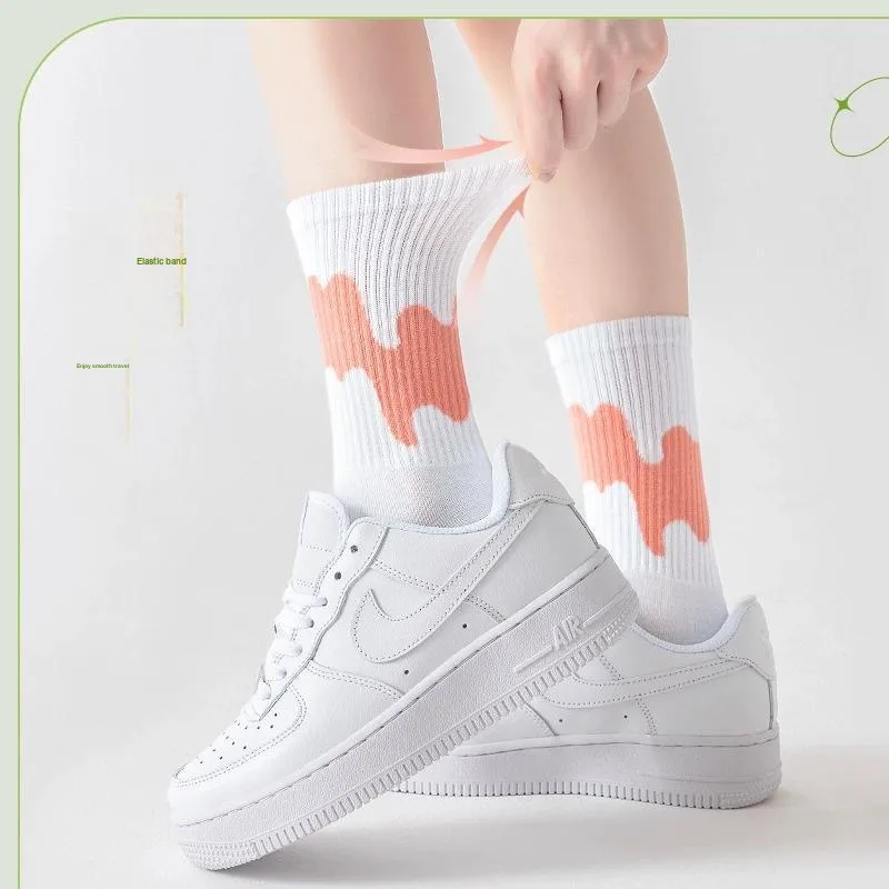 LUOLIAN Mid Calf Socks Women's 5 Pack-22