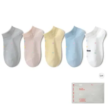 MIIOW Trend Party Series Ankle Socks Women's Shopping Bag 5 Pack