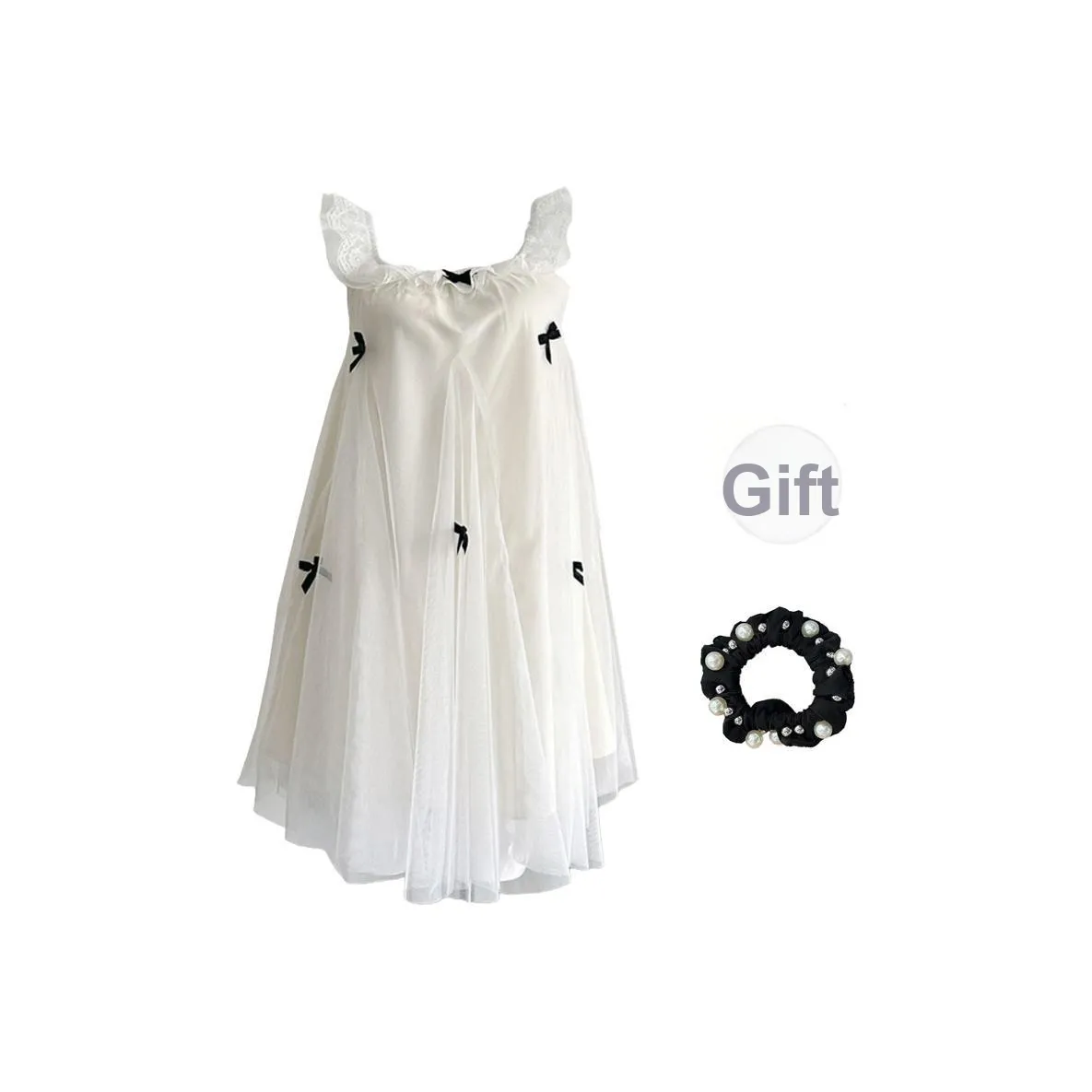 JSUHH Абрикос + Резинка для волос с подарками Женские Слиплатья