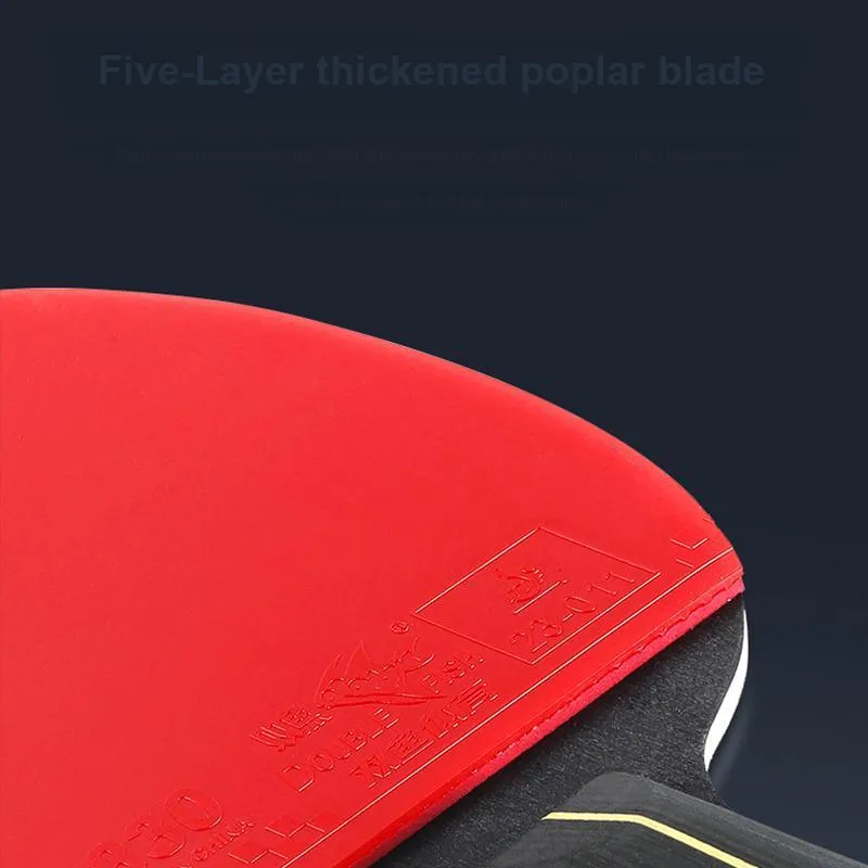 DOUBLEFISH Ping Pong Paddles Unisex Maple Wood Base-3