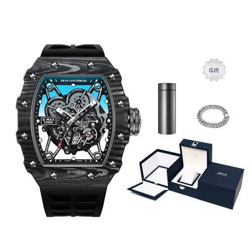 GEYA Автоматический Механический Movement Мужские г Max В избранном Часы 50mm*50mm*17mm Черный