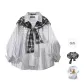 Black White Stripes+Black White Shawl (Comes with T-Shirt)