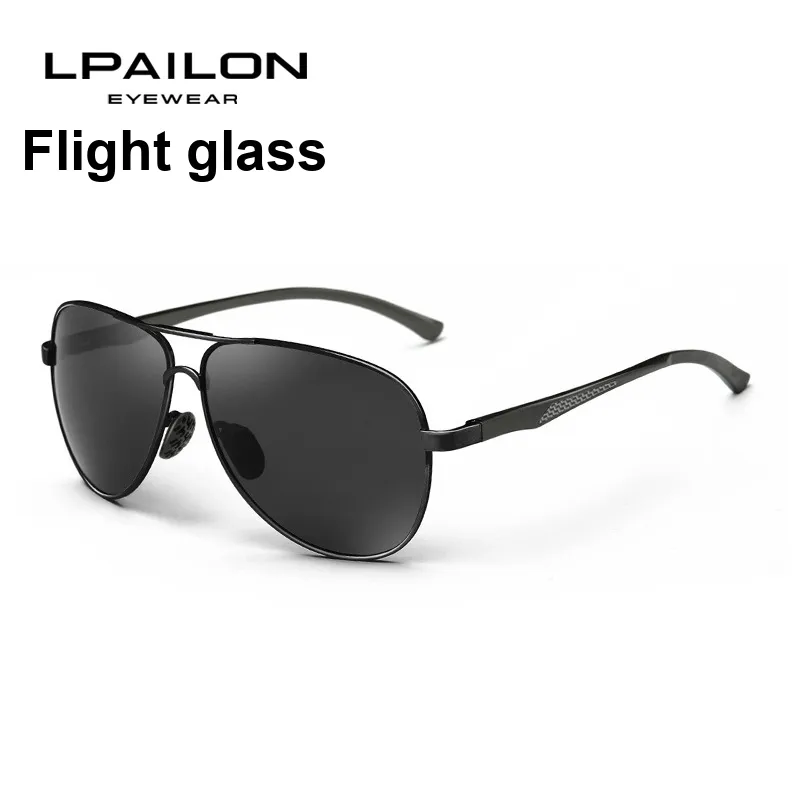 Thunder Pailong Alloy Aluminum Magnesium Alloy Aviator Sunglasses Men's Gold/Gray/Black-5