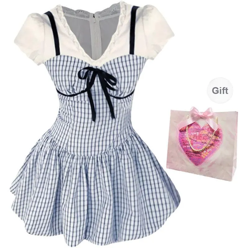 AINUOERMY Short Sleeved Dress Women's-8
