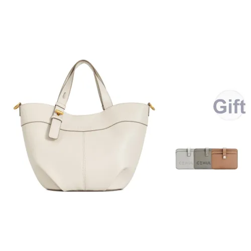 Cthulhu Коровья кожа Парус Тоут Сумка Сумка для покупок Сумка среднего размера Женская Кофейно-коричневый Бежево-серый Белый