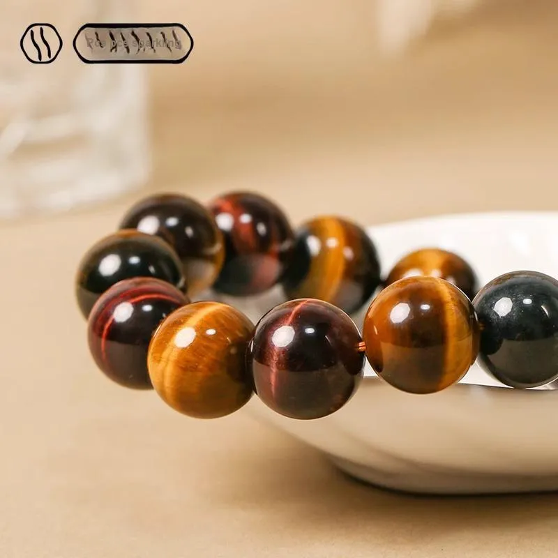 JIUHUASHAN Tiger's Eye Stone Bracelets Unisex-3