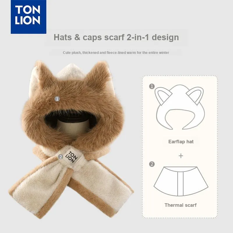 Tonlion Polyester Hoods & Plush Hats Unisex-1
