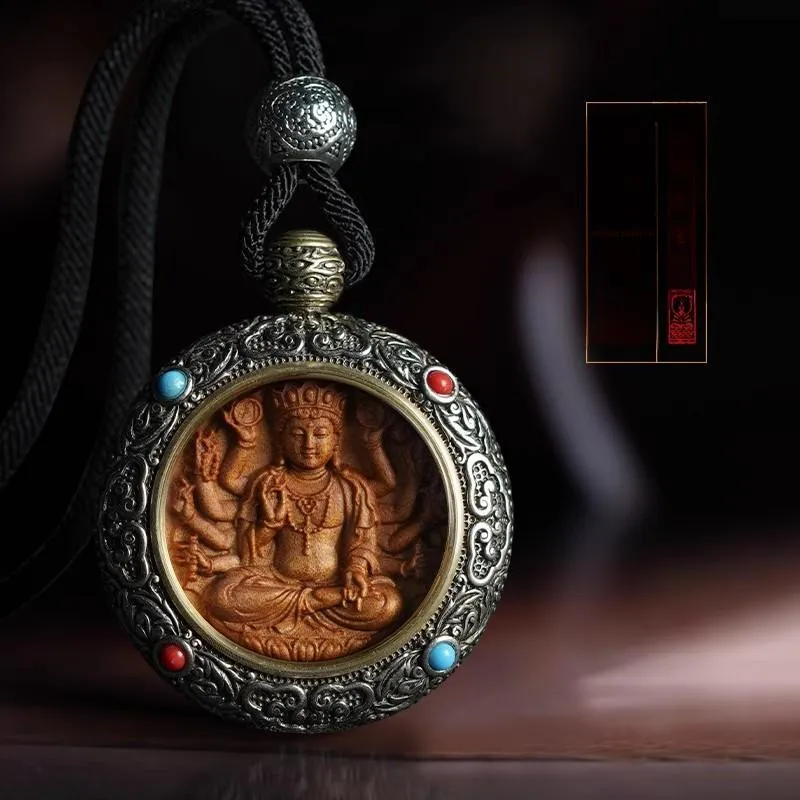 DALONG Old Mountain Sandalwood Pendants Unisex-1