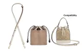 Coach Ecru 1.1 Gold Buckle Adjustable 90-120cm+Khaki Nylon Lining