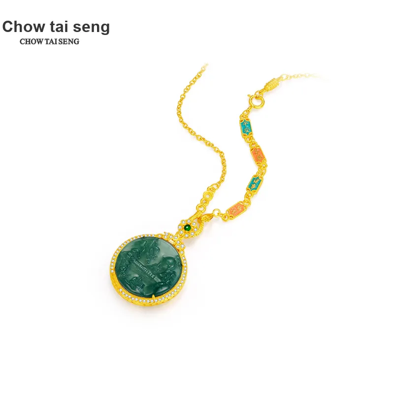 CHOW TAI SENG Ice Glutinous Necklaces Unisex-2