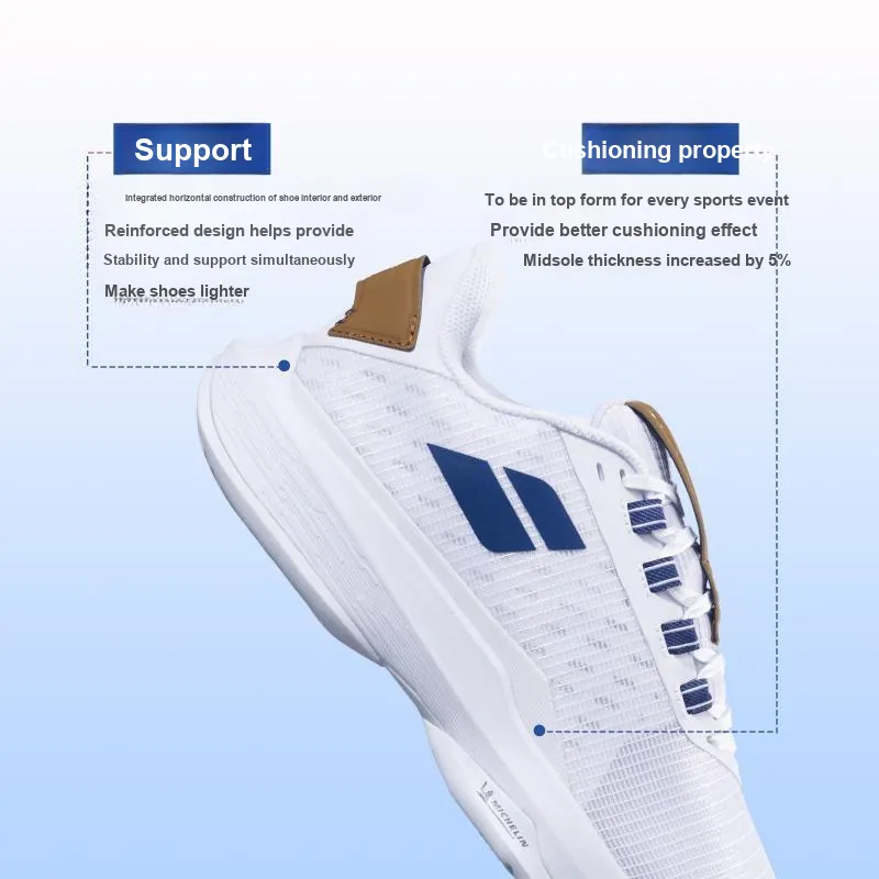 Babolat JET TERE 2 Cushioning And Breathable Tennis Shoes Men's White Blue-4