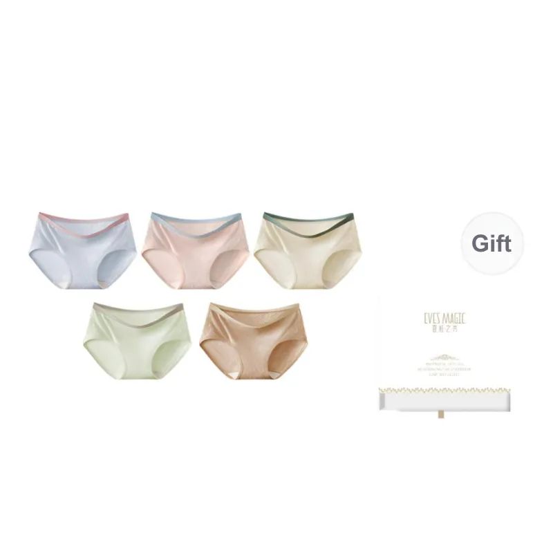XIA.WA.ZHI.XIU Underpants Women's Shopping Bag 5 Pack-21