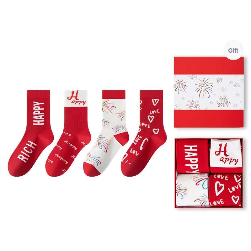 MIIOW Mid Calf Socks Unisex Gift Box Set-14