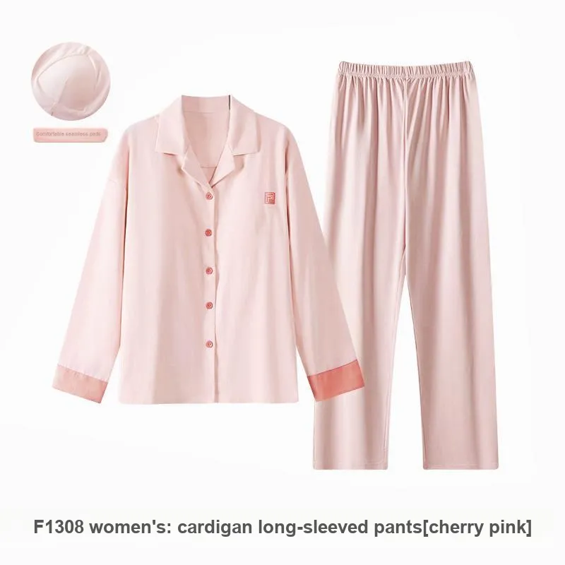 ZAO FU NIAO Pajama Set Women's Cherry Pink-2